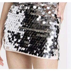 Le Superbe X Revolve Limelight Paillette Miniskirt Size 8 NWT